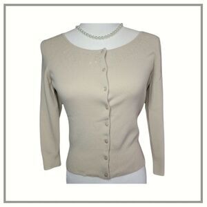 LOFT Cardigan XS with sequins pattern